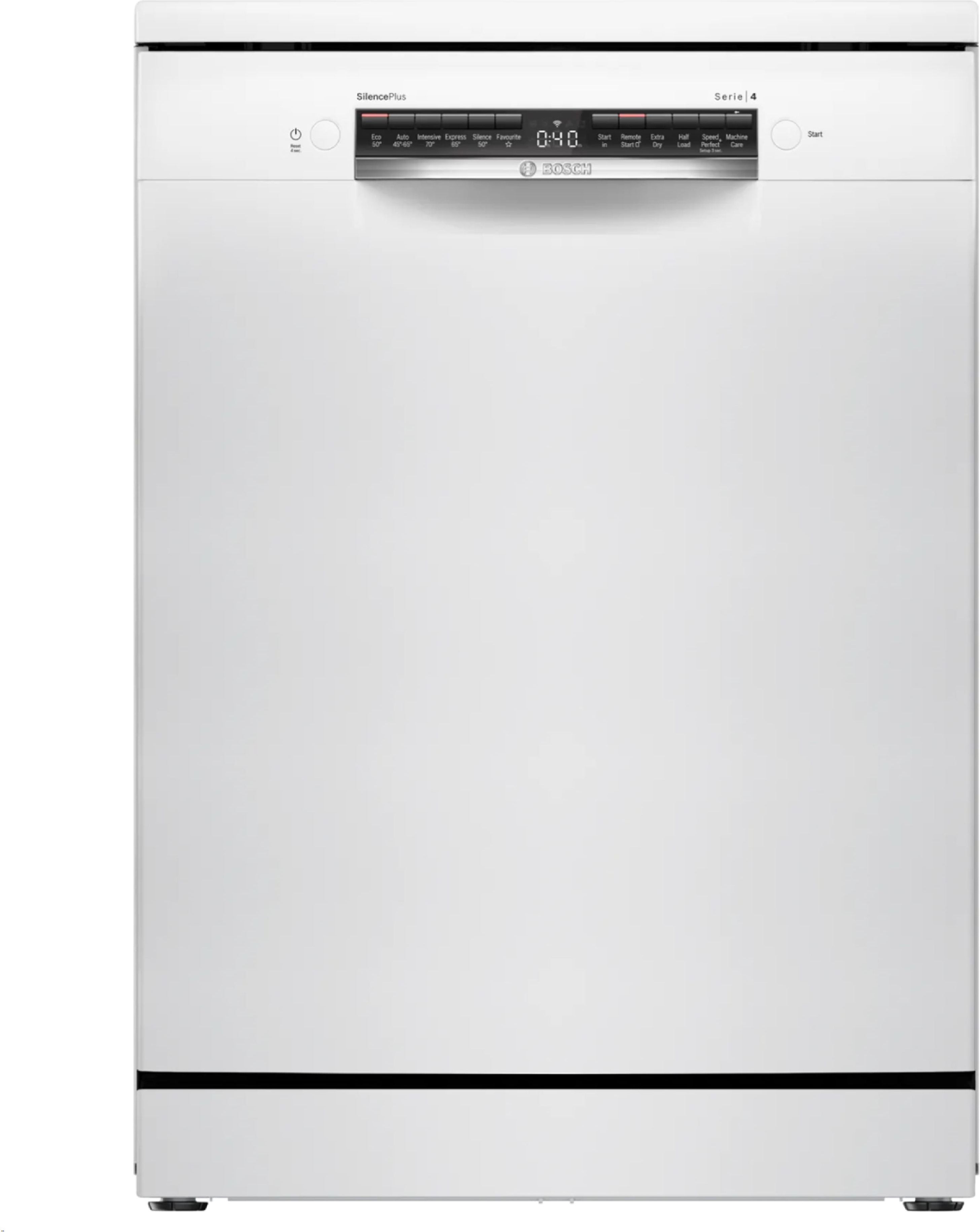 Image of Bosch Series 4 SMS4EKW06G Wifi Connected Full Size Dishwasher - White - B Rated, White